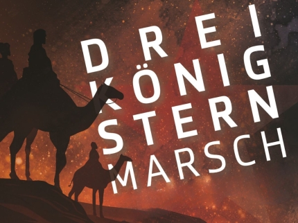 Artwork mit den drei Königen auf dem Kaml