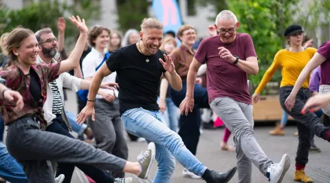 Tanzfest - Nationaler Flashmob (Foto: Brigitte Faessler)